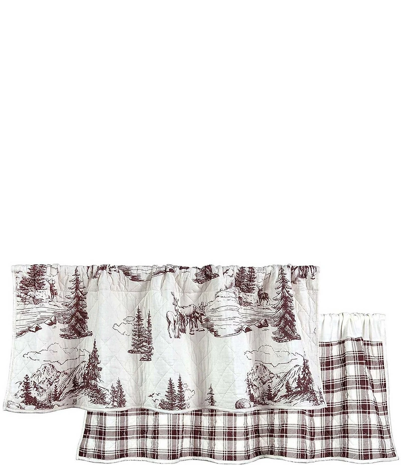 HiEnd Accents x Paseo Road White Pine Quilted Window Valance