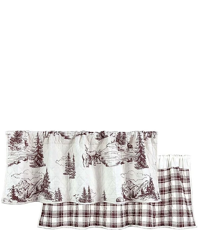 HiEnd Accents x Paseo Road White Pine Quilted Window Valance
