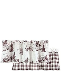HiEnd Accents x Paseo Road White Pine Quilted Window Valance