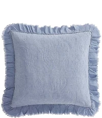 Paseo Road Tasha Polizzi Collection Sadie Stonewashed Embroidered Paisley Ruffled Euro Sham