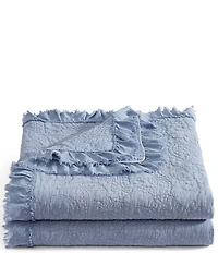 Paseo Road Tasha Polizzi Collection Sadie Stonewashed Embroidered Paisley Ruffled Lightweight Quilt Mini Set