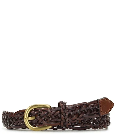Patricia Nash .87#double; Layon Braided Leather Belt