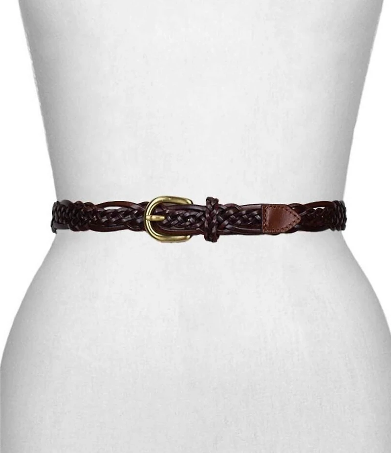 Patricia Nash .87#double; Layon Braided Leather Belt