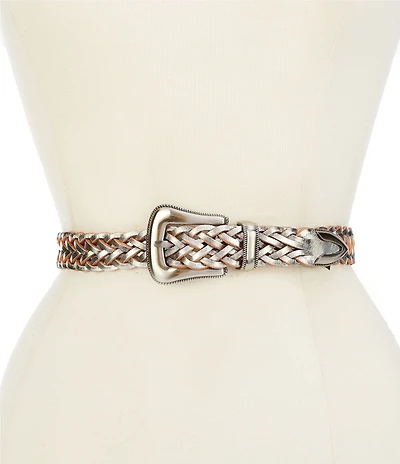 Patricia Nash 1.12#double; Townsend Leather Handcrafted Stitching Belt