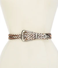 Patricia Nash 1.12#double; Townsend Leather Handcrafted Stitching Belt