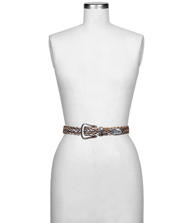 Patricia Nash 1.12#double; Townsend Leather Handcrafted Stitching Belt