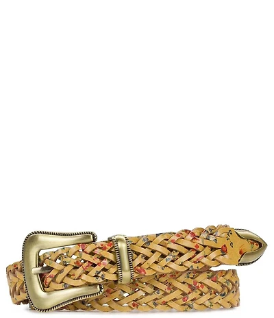 Patricia Nash 1.12#double; Townsend Leather Handcrafted Stitching Belt