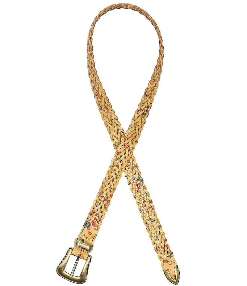 Patricia Nash 1.12#double; Townsend Leather Handcrafted Stitching Belt