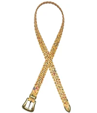 Patricia Nash 1.12#double; Townsend Leather Handcrafted Stitching Belt