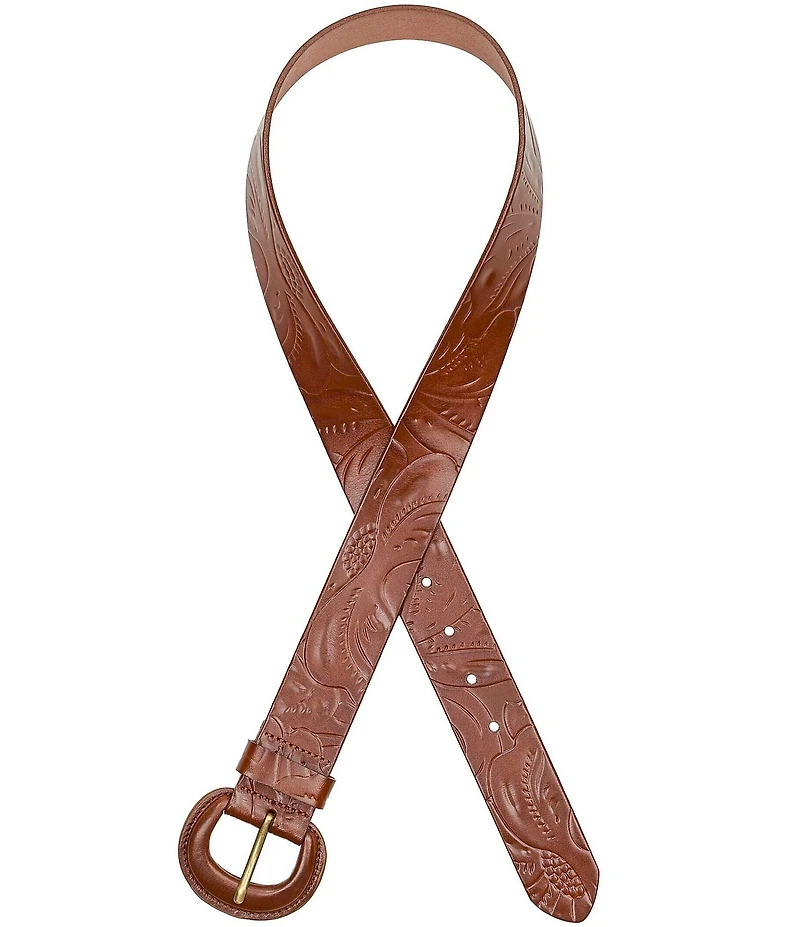 Patricia Nash 1.25#double; Arles Leather Belt