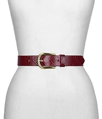 Patricia Nash Vietri Crocodile Embossed Belt