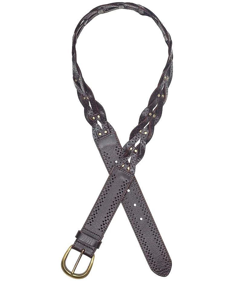 Patricia Nash 1.33#double; Parrano Leather Belt