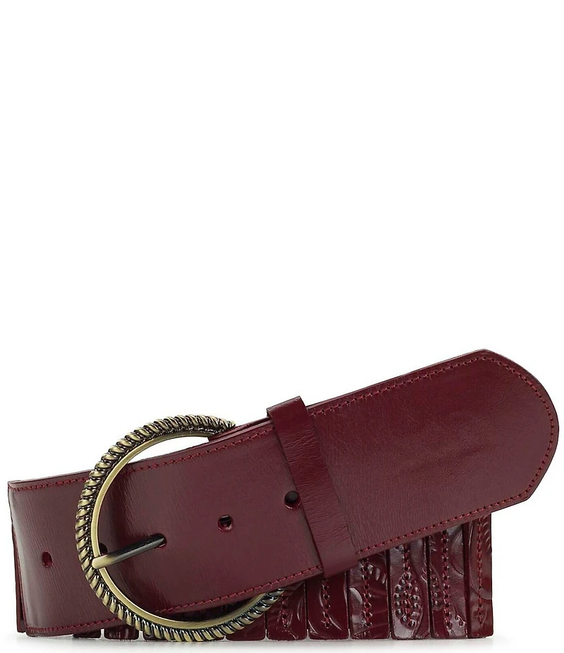 Patricia Nash 1.75#double; Resana Leather Stretch Belt