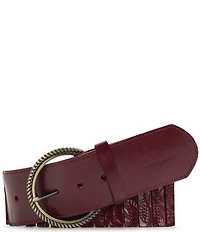 Patricia Nash 1.75#double; Resana Leather Stretch Belt