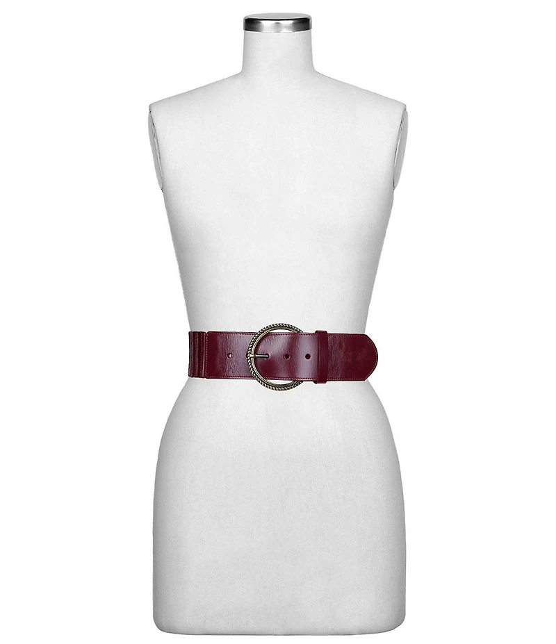 Patricia Nash 1.75#double; Resana Leather Stretch Belt
