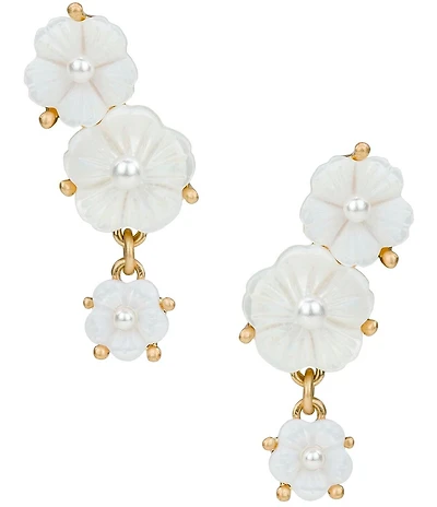 Patricia Nash Acrylic Pearl Resort Drop Earrings