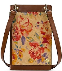 Patricia Nash Aegean Blooms Chiavella Phone Crossbody Bag
