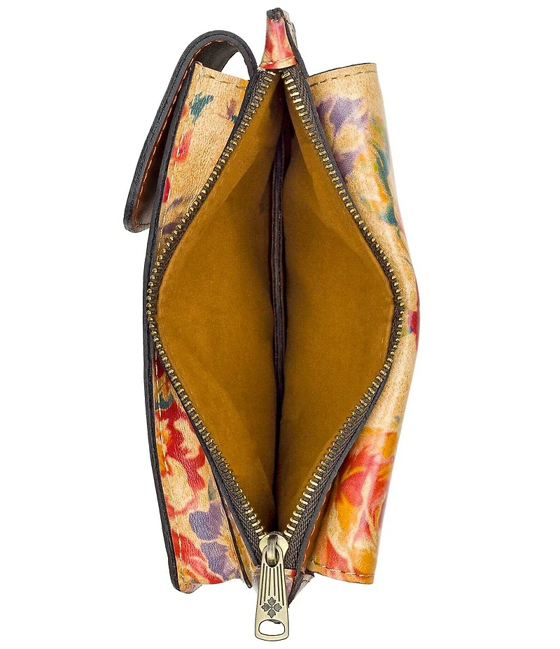 Patricia Nash Aegean Blooms Chiavella Phone Crossbody Bag