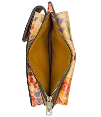Patricia Nash Aegean Blooms Chiavella Phone Crossbody Bag