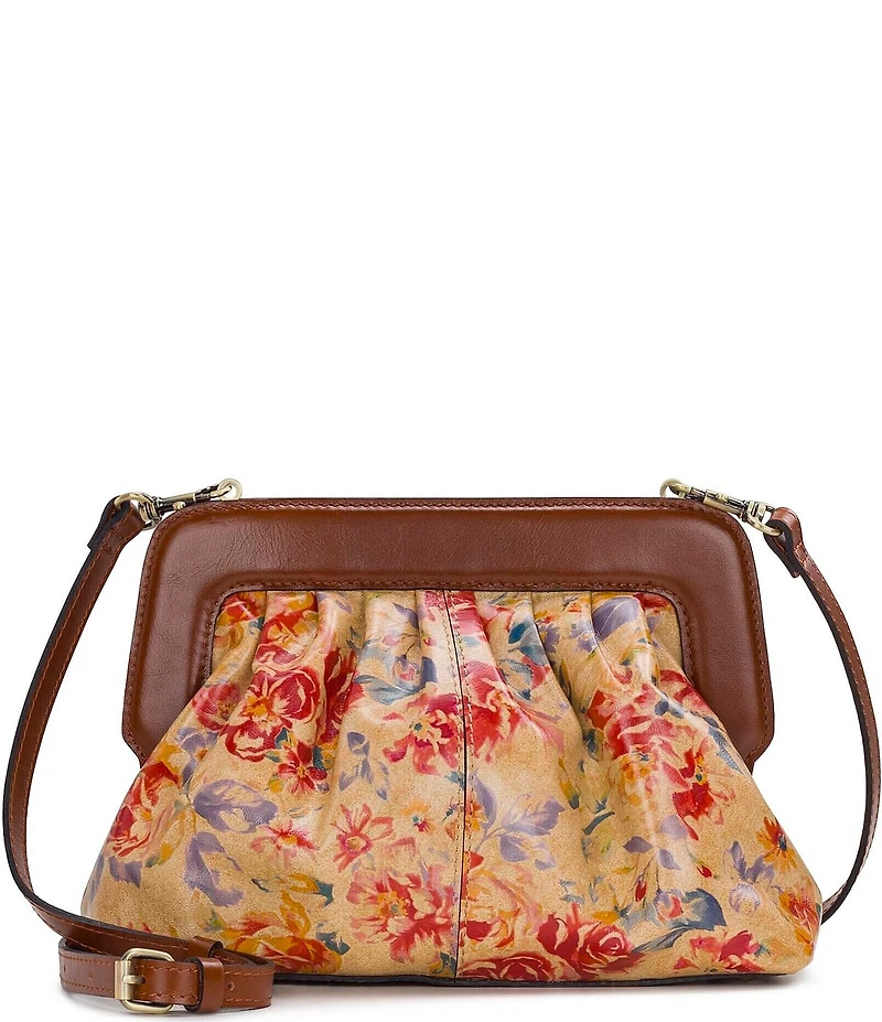 Patricia Nash Zelia Aegean Blooms Frame Convertible Bag