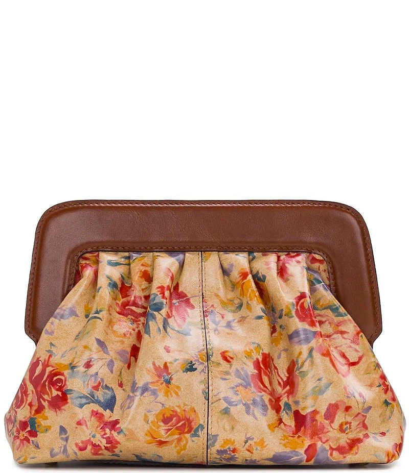 Patricia Nash Zelia Aegean Blooms Frame Convertible Bag