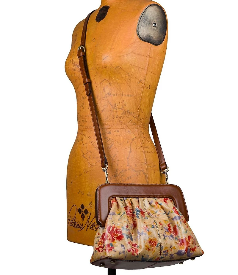 Patricia Nash Zelia Aegean Blooms Frame Convertible Bag