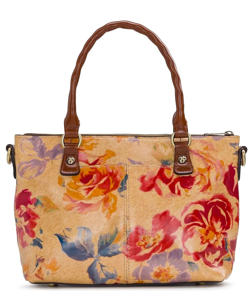 Patricia Nash Zora Aegean Blooms Top Handle Crossbody Bag