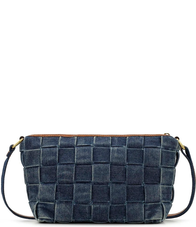 Patricia Nash Andali Denim Woven Crossbody Bag