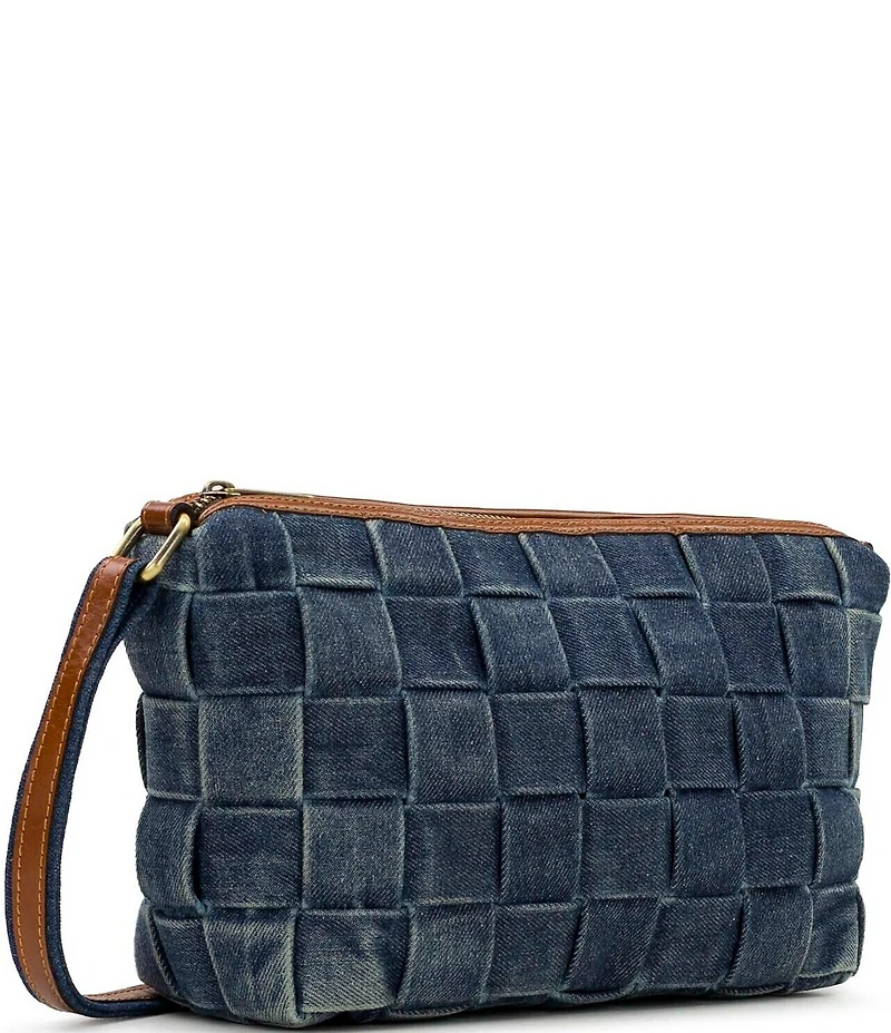 Patricia Nash Andali Denim Woven Crossbody Bag