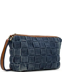 Patricia Nash Andali Denim Woven Crossbody Bag