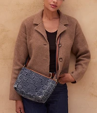 Patricia Nash Andali Denim Woven Crossbody Bag