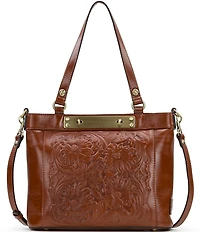Patricia Nash Arden Floral Embossed Leather Satchel Bag