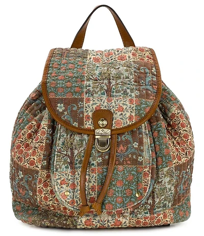 Patricia Nash Arezzo Floral Patchwork Backpack