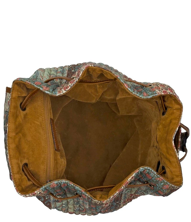 Patricia Nash Arezzo Floral Patchwork Backpack
