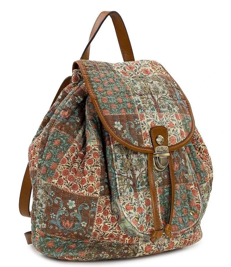 Patricia Nash Arezzo Floral Patchwork Backpack