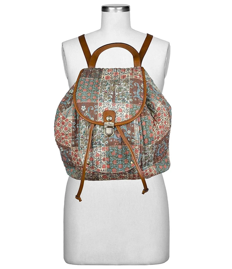Patricia Nash Arezzo Floral Patchwork Backpack