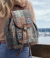 Patricia Nash Arezzo Floral Patchwork Backpack