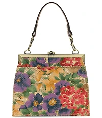 Patricia Nash Aurelie Raffia Floral Frame Convertible Clutch