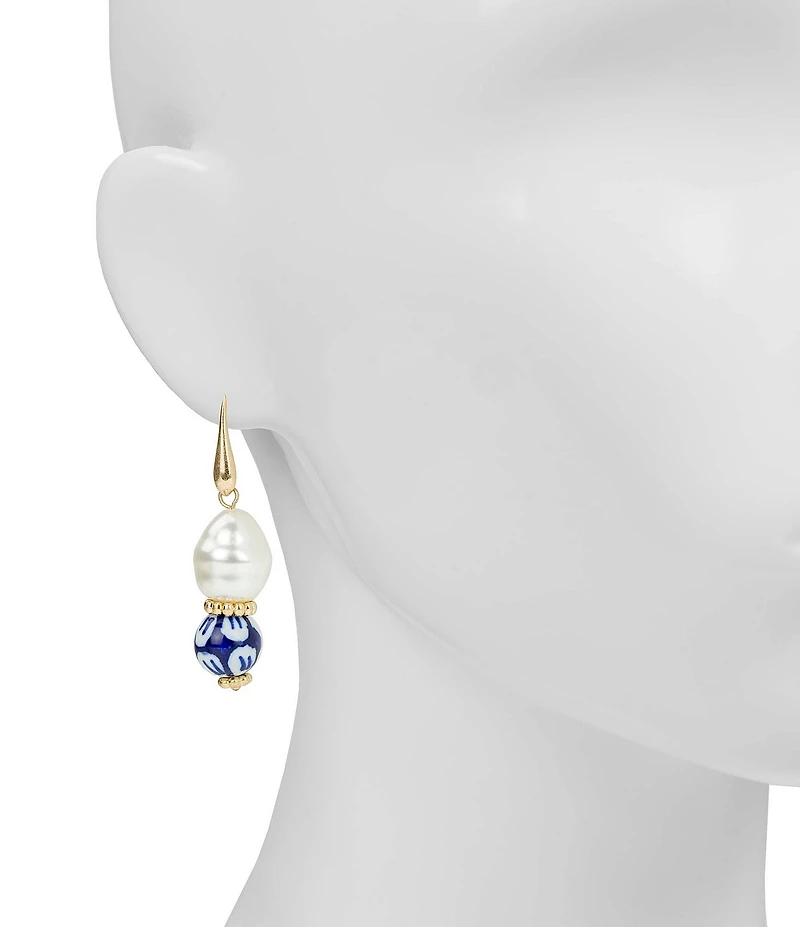Patricia Nash Baroque Pearl Drop Earrings