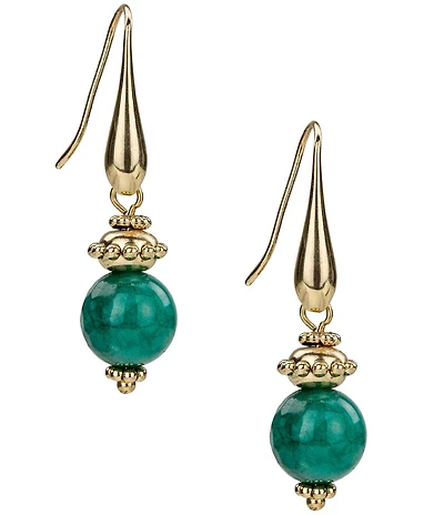 Patricia Nash Bead French Wire Drop Earrings