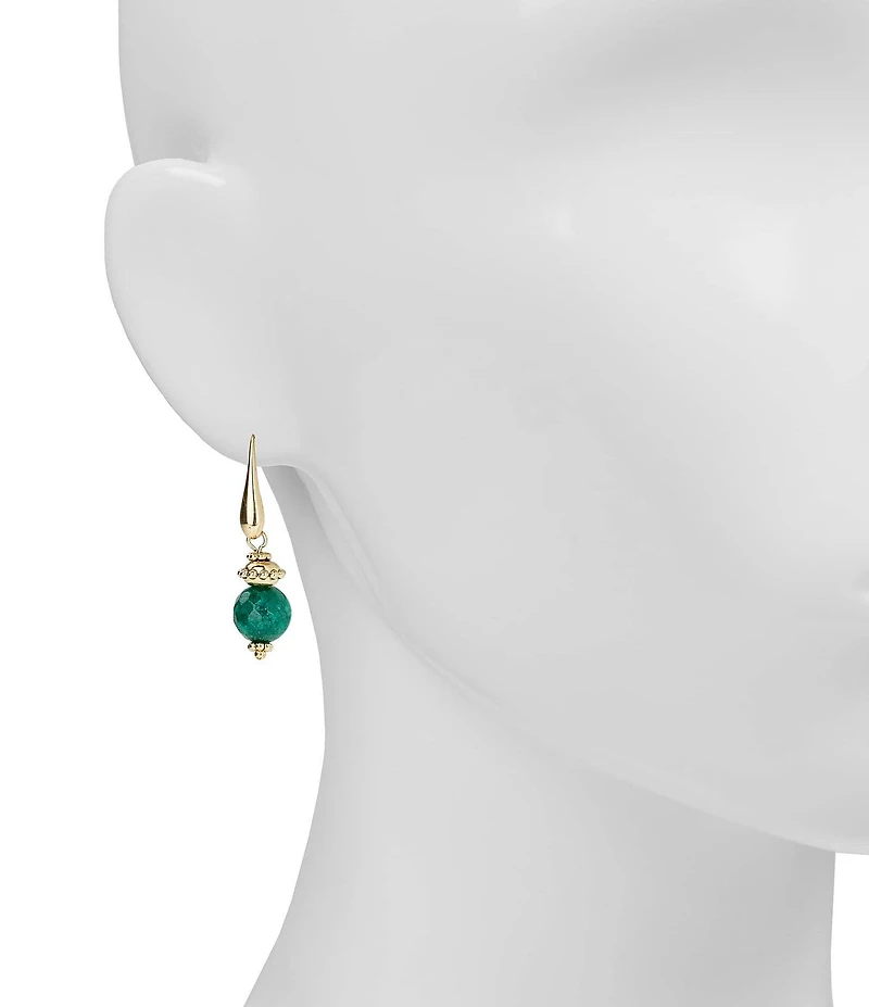 Patricia Nash Bead French Wire Drop Earrings