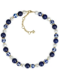 Patricia Nash Beaded Baroque Pearl Collar Necklace