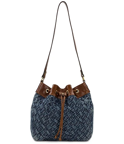 Patricia Nash Belamy Denim Drawstring Bag