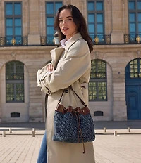 Patricia Nash Belamy Denim Drawstring Bag