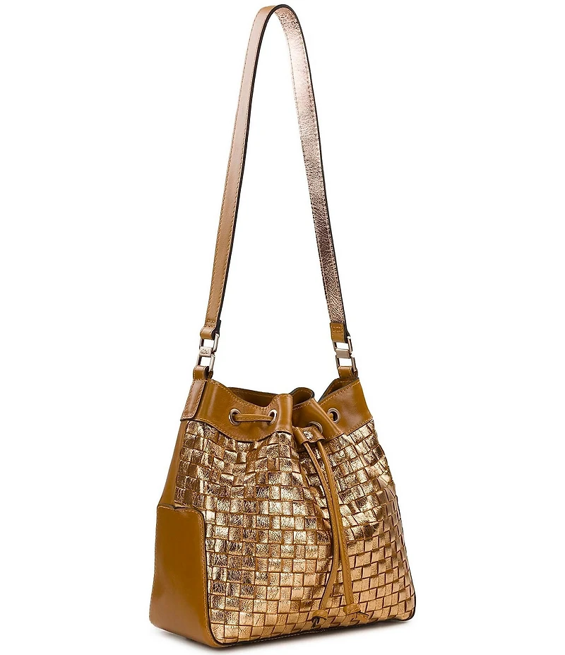 Patricia Nash Belamy Metallic Drawstring Shoulder Bag