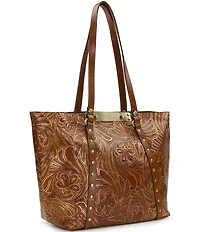 Patricia Nash Benevuto Floral Embossed Leather Tote Bag