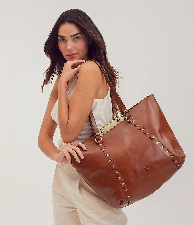 Patricia Nash Benvenuto Italian Leather Tote Bag