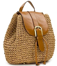 Patricia Nash Berenice Straw Backpack