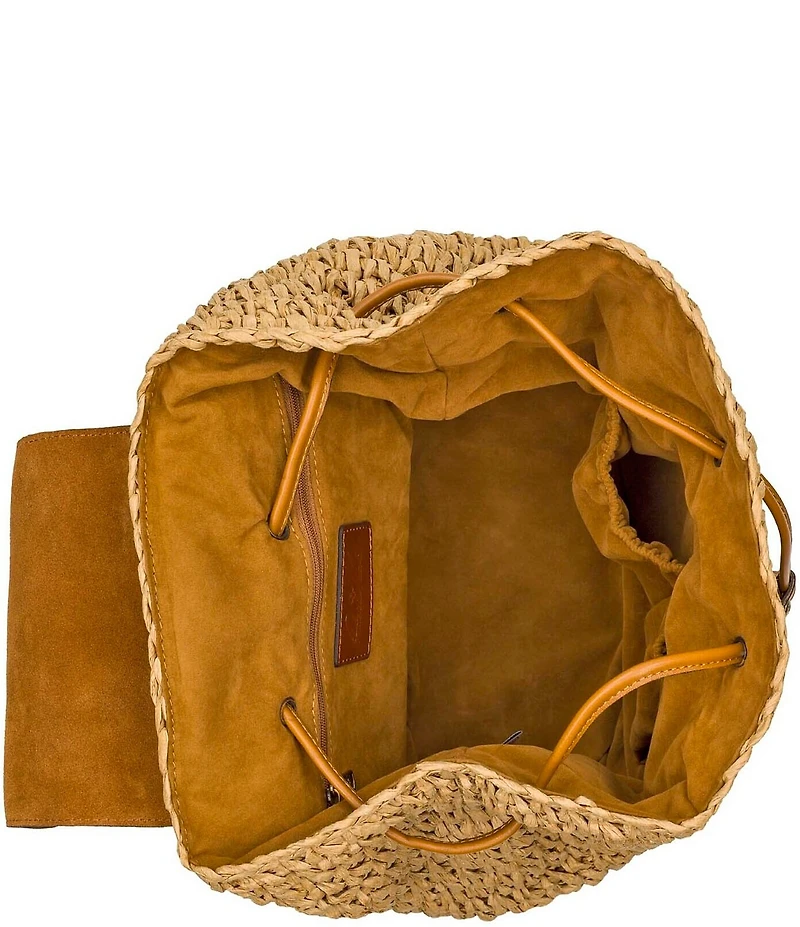 Patricia Nash Berenice Straw Backpack