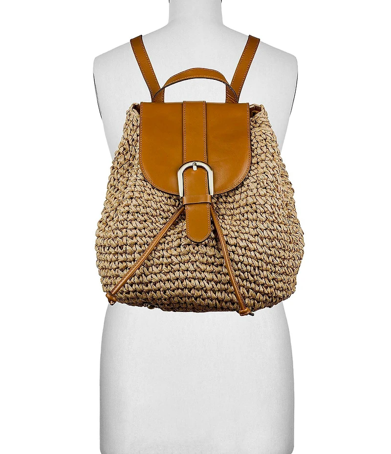 Patricia Nash Berenice Straw Backpack